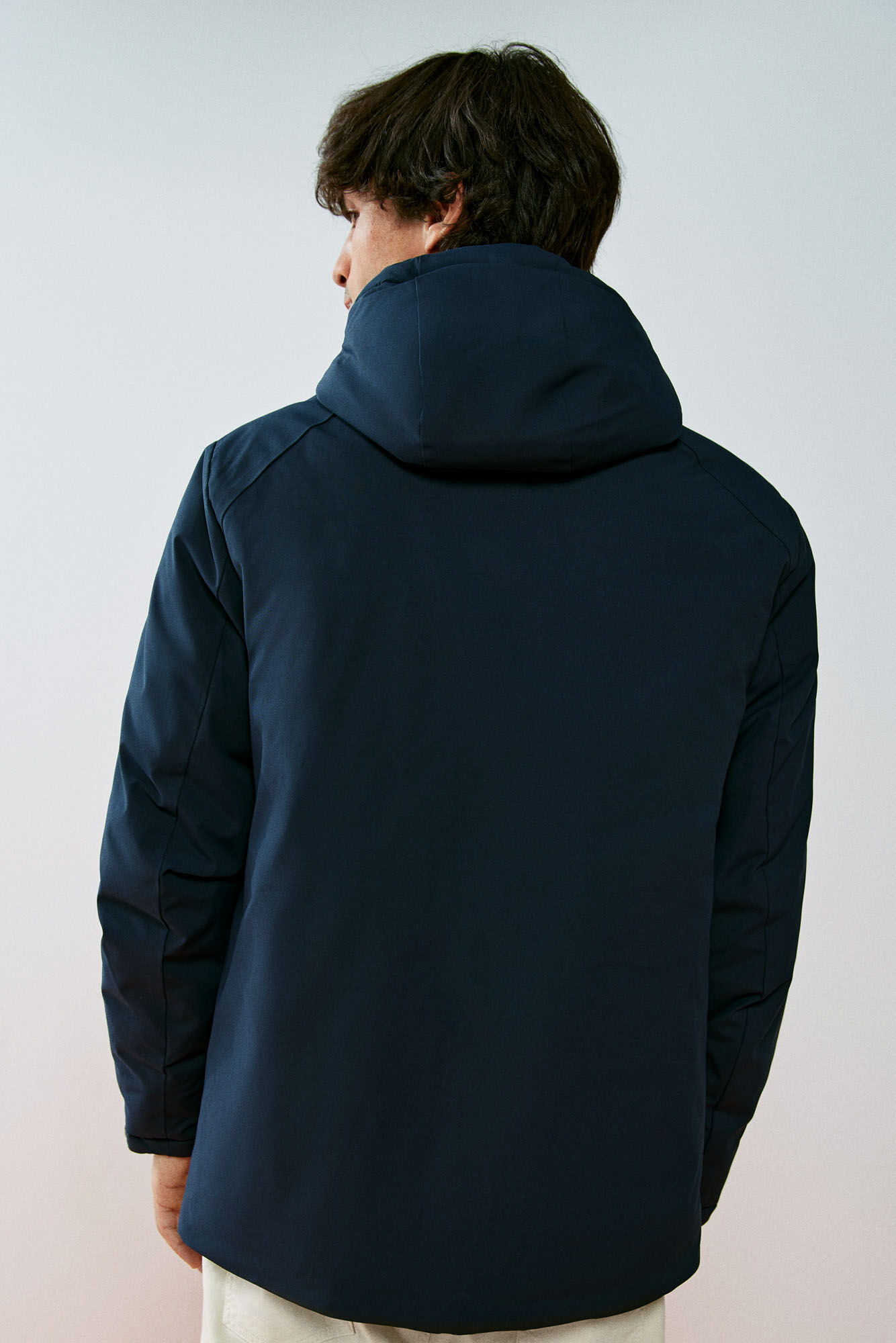 Springfield Parka corta t&eacute;cnica acolchada azul