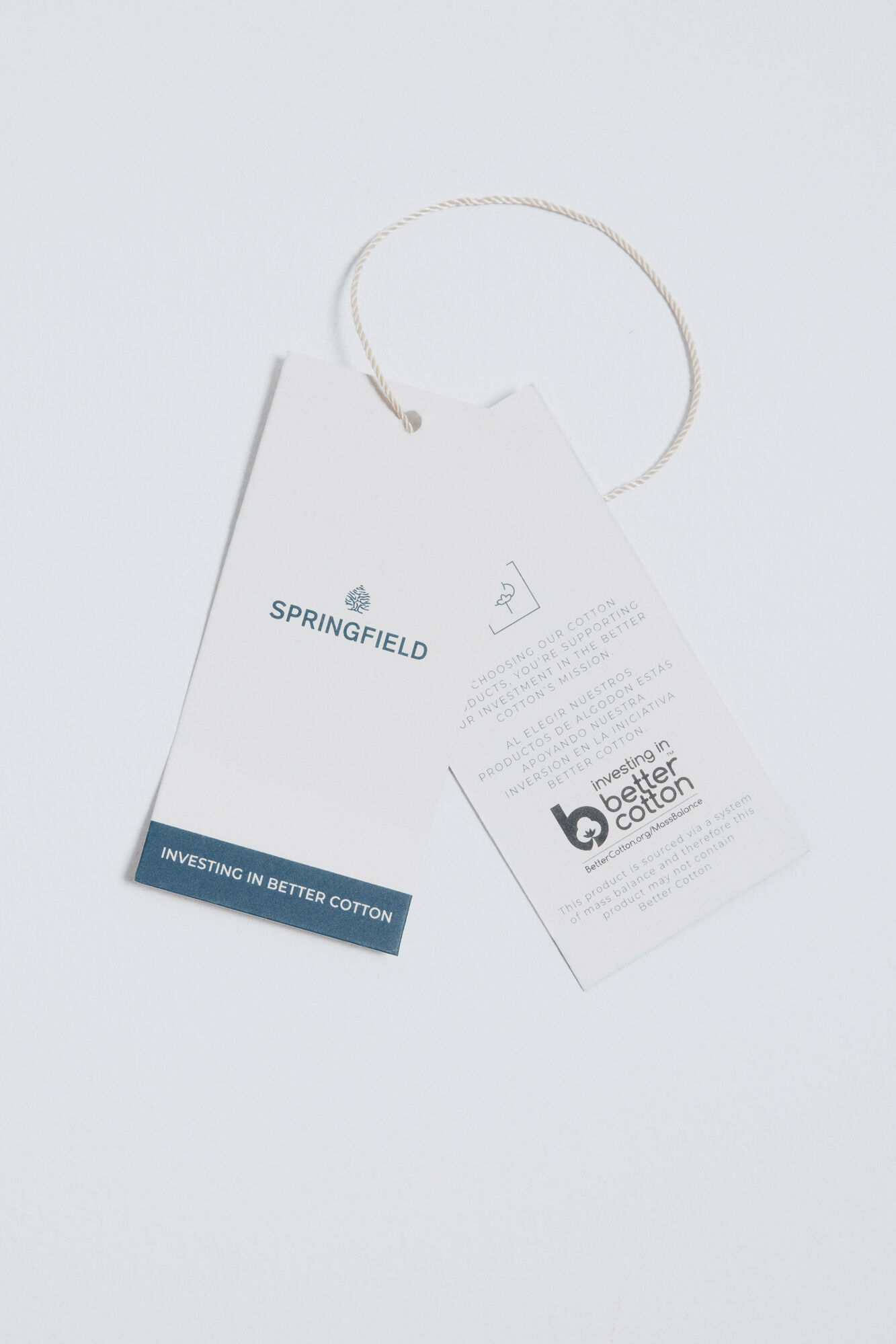 Springfield Camisa estructura azul