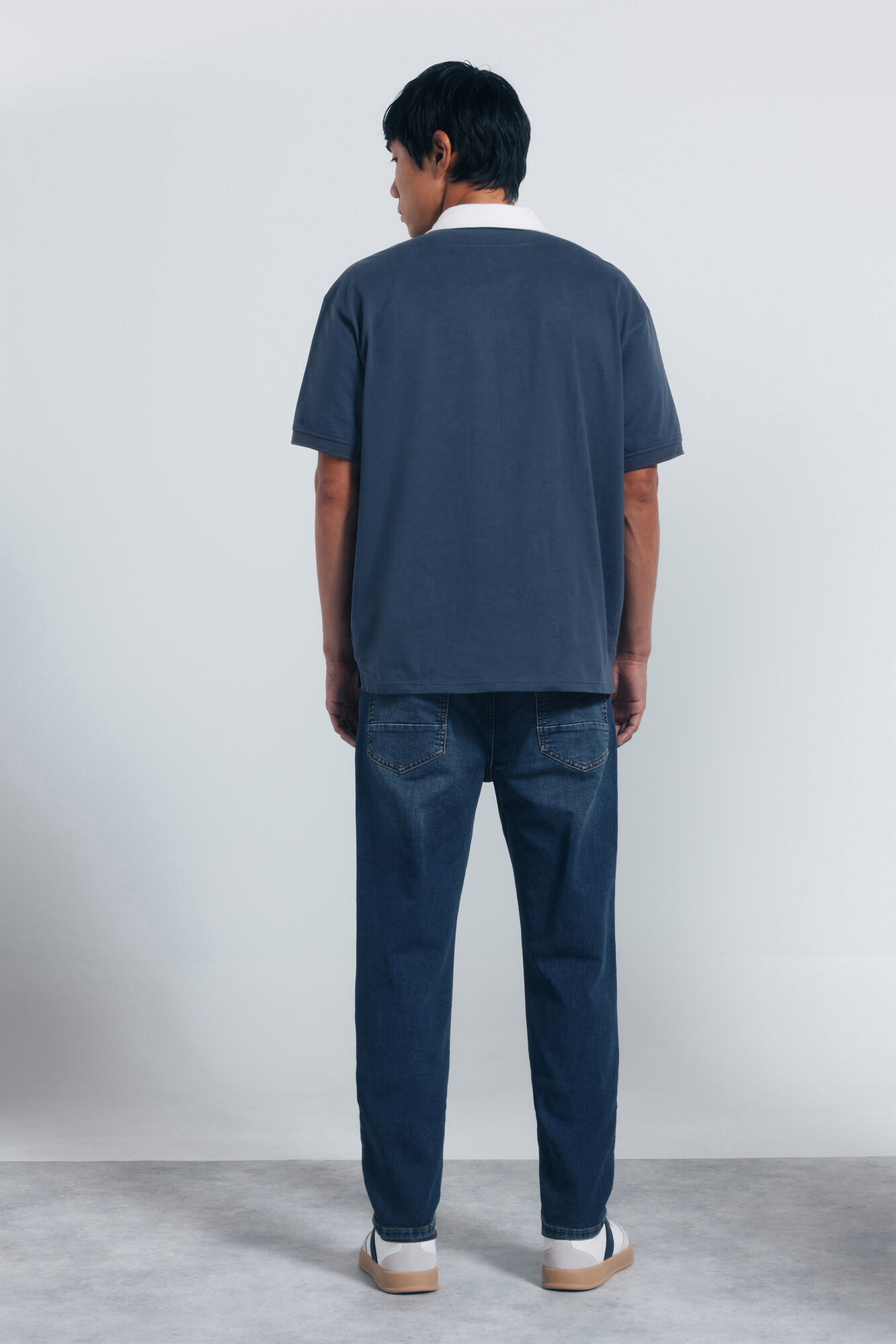 Springfield Jeans de denim de punto te&ntilde;idos y ajustados turquesa