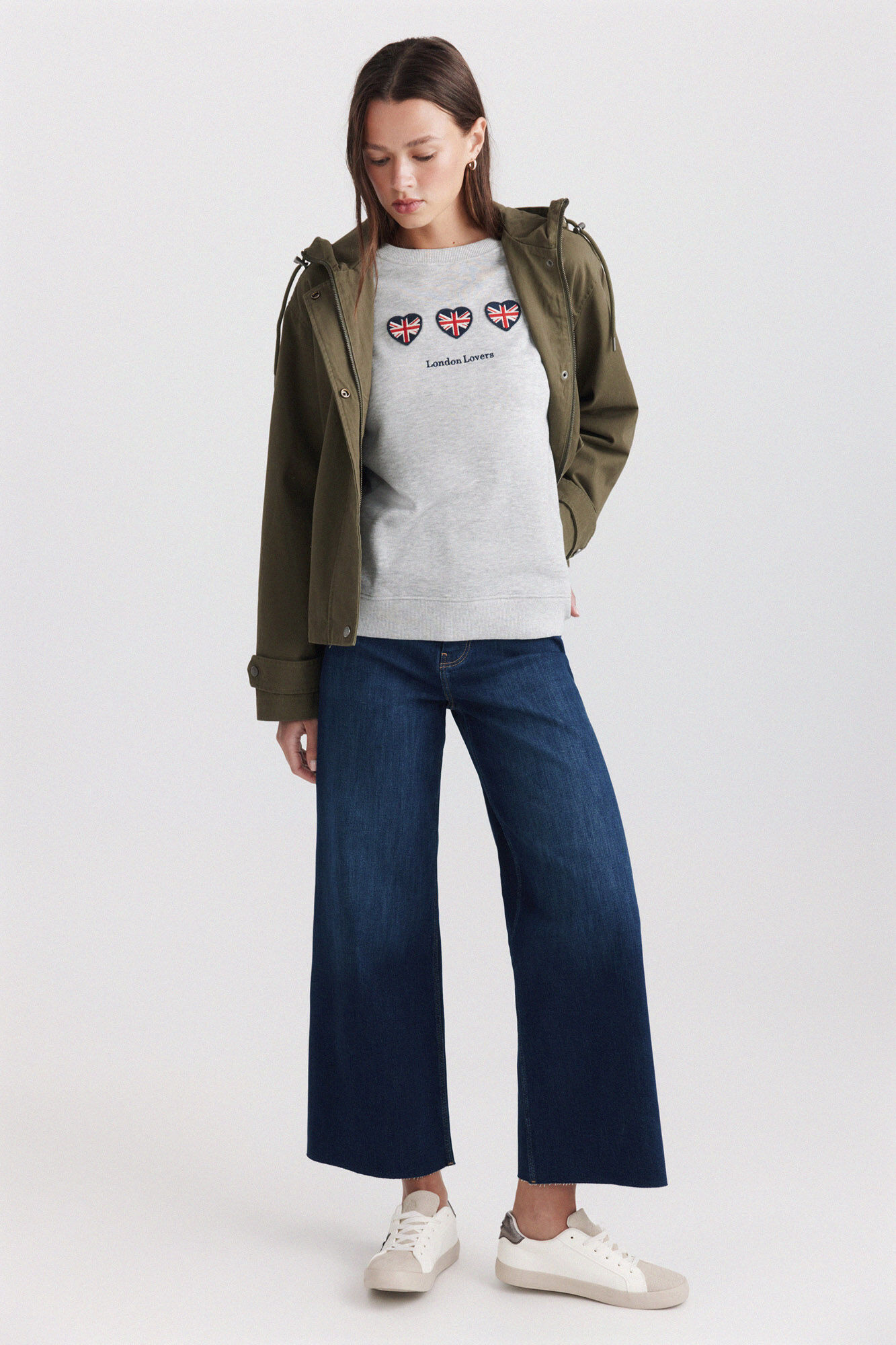 Springfield Sudadera "united kingdom" gris
