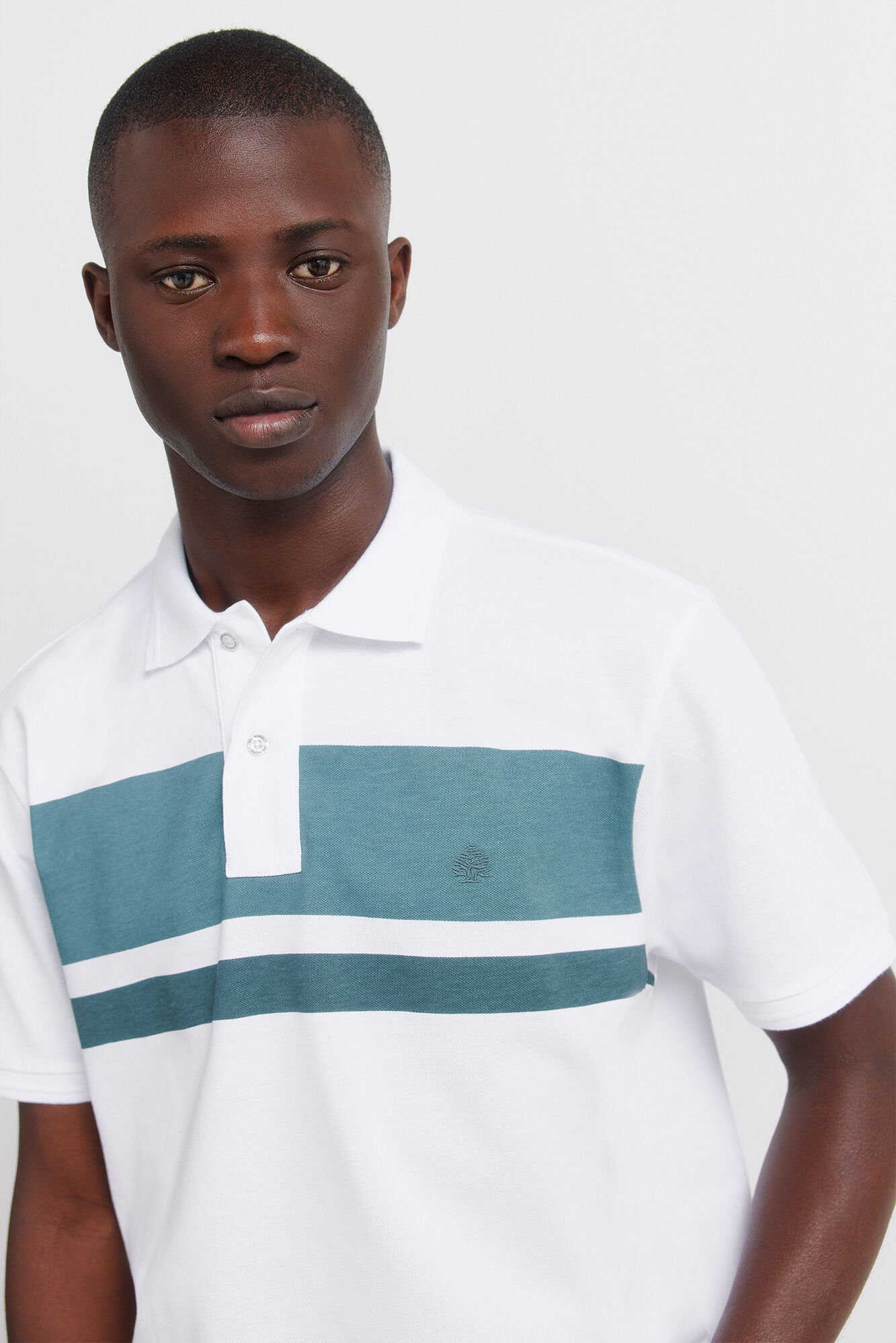 Springfield Polo de piqu&eacute; de rayas estampadas regular fit