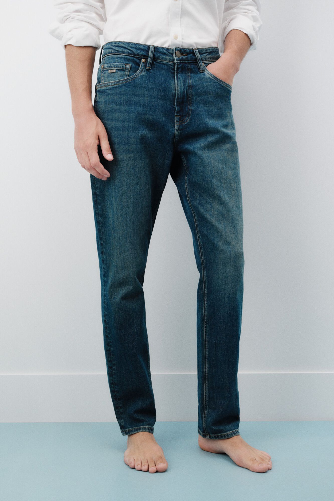 Springfield Jeans slim fit sobrete&ntilde;idos azul
