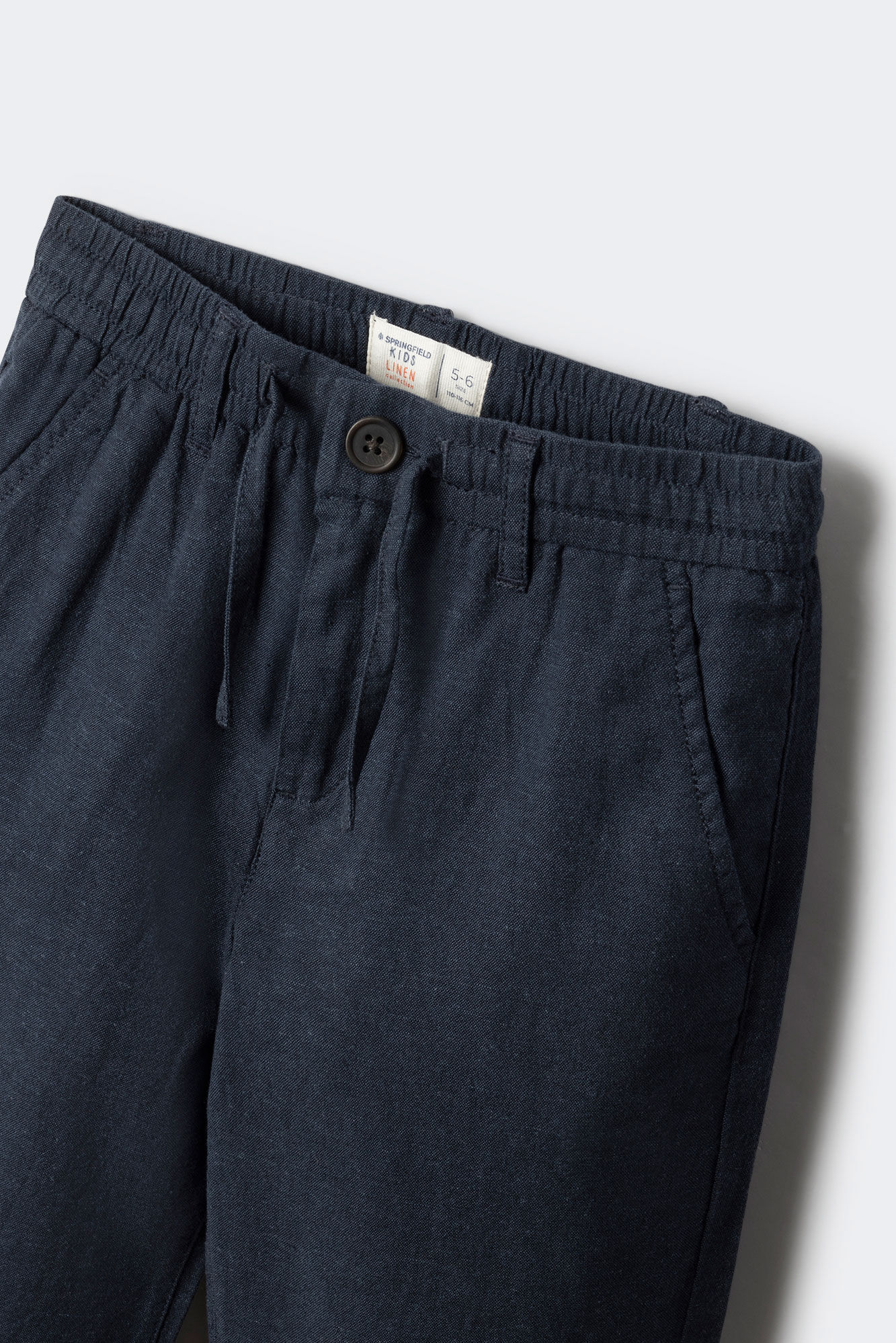 Springfield Kids Pantalon chino lino ni&ntilde;o azulado