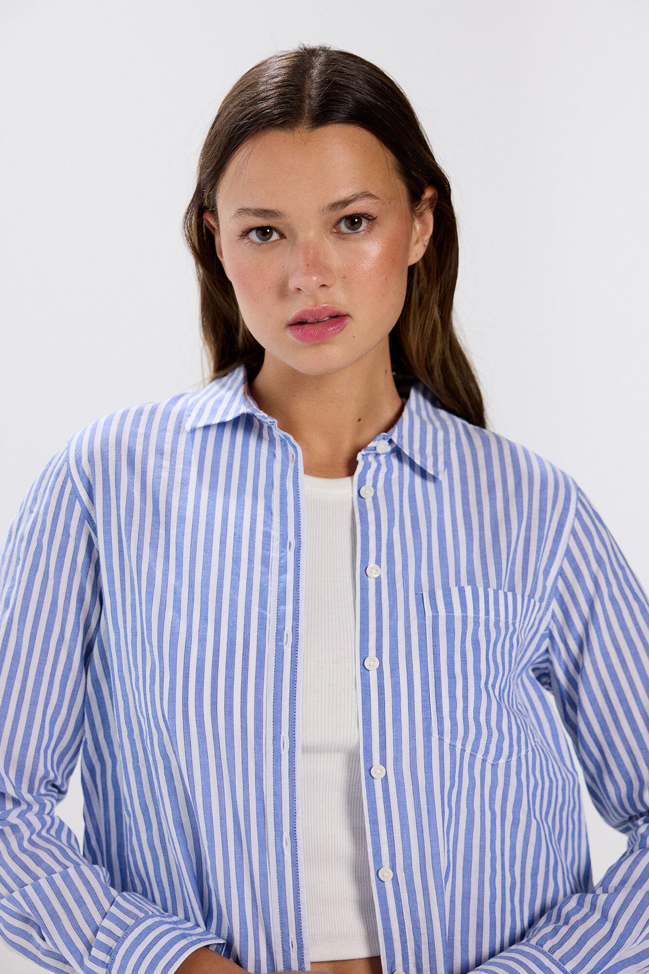 Camisa Rayas Textura REBAJAS MUJER Springfield MX