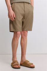 Springfield Bermudas t&eacute;cnicas wide & relaxed fit khaki