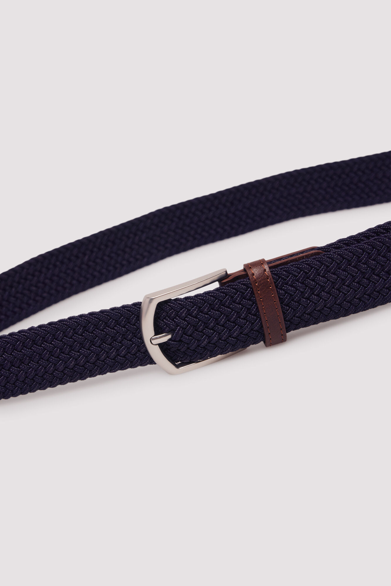 Springfield Cintur&oacute;n trenzado b&aacute;sico azul