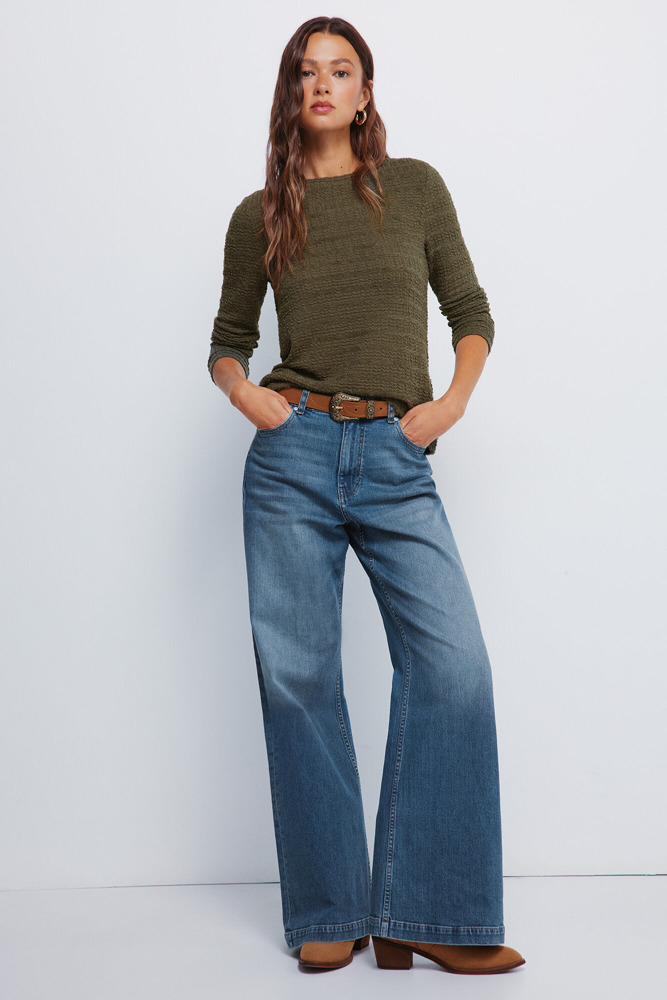 Springfield Jersey chenilla estructura khaki