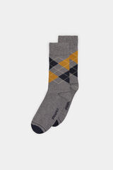 Springfield Calcetín rombos gris