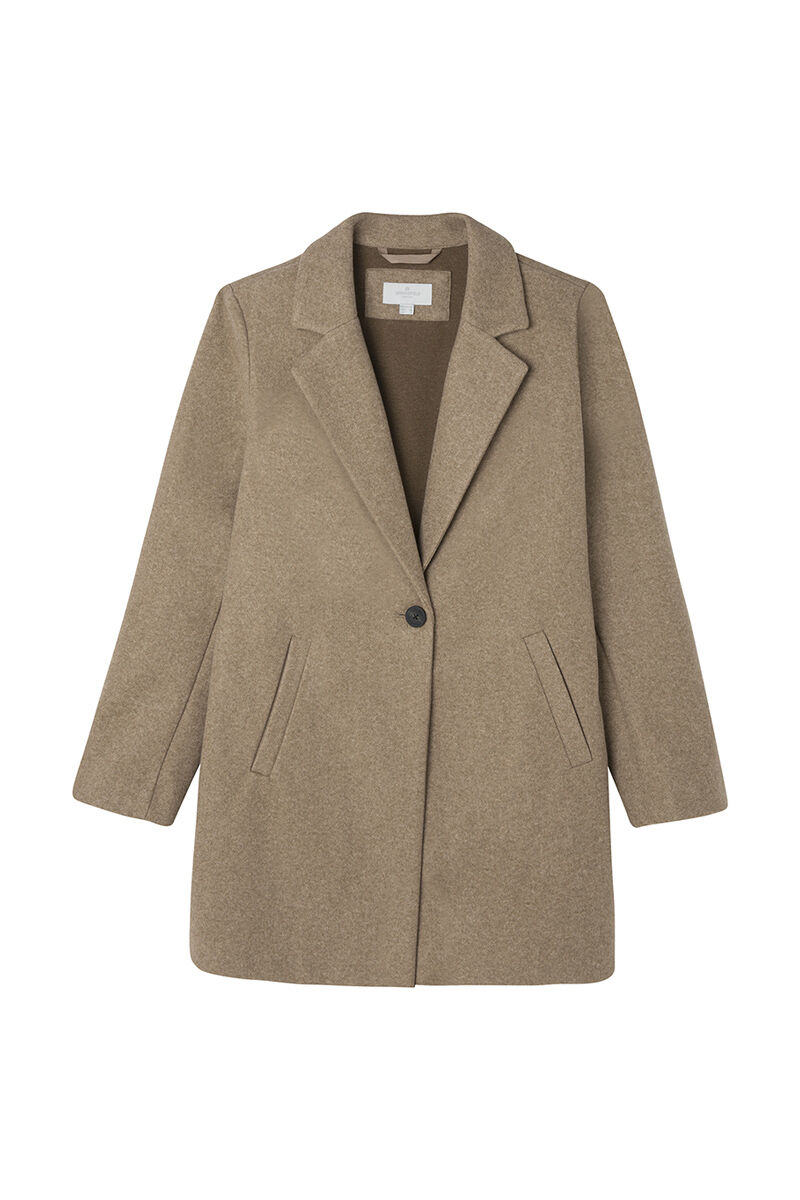 Springfield Abrigo recto solapa nude