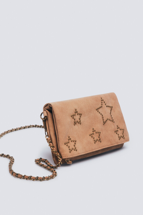 Springfield Bolsa bandolera estrellas tachuelas  estampado