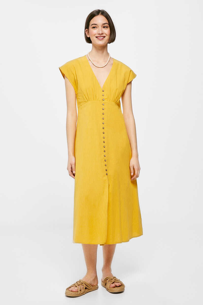 Vestidos de cheap lino y algodon