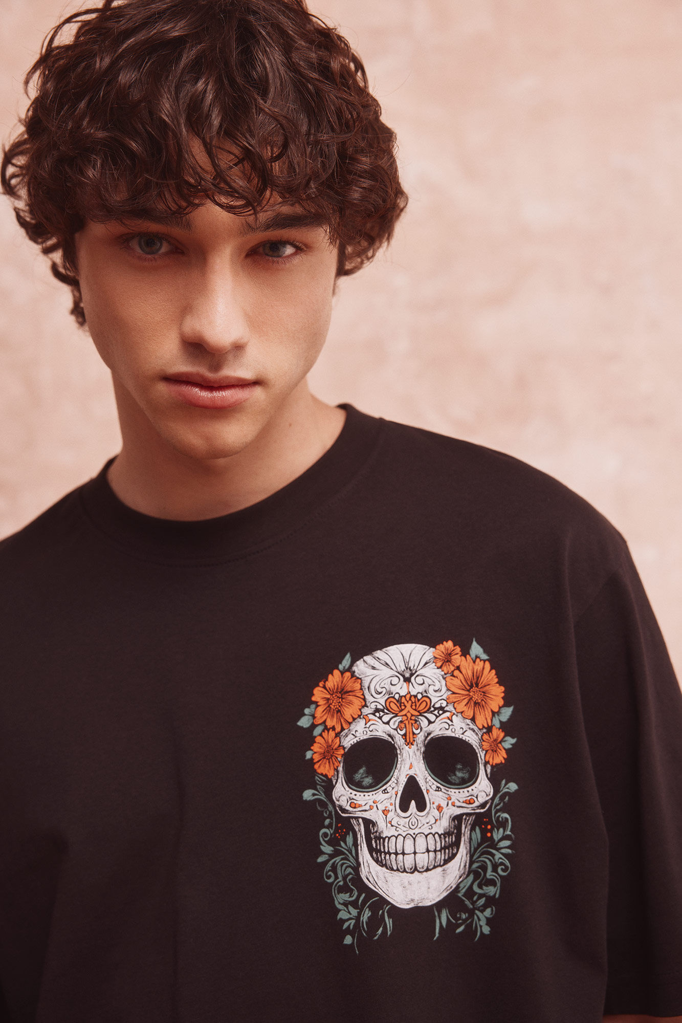 Springfield Playera calavera negro