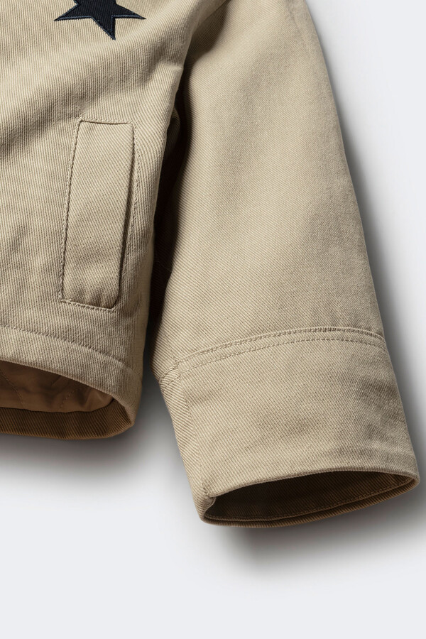 Springfield Kids Parka estrella para niña beige