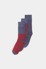 Springfield Pack 3 calcetines burdeos rojo