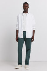 Springfield Pantal&oacute;n chino slim fit de color turquesa