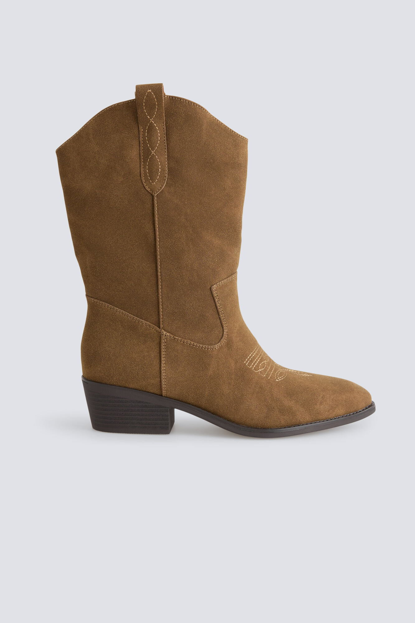 Springfield Botas altas cowboy efecto ante caf&eacute;