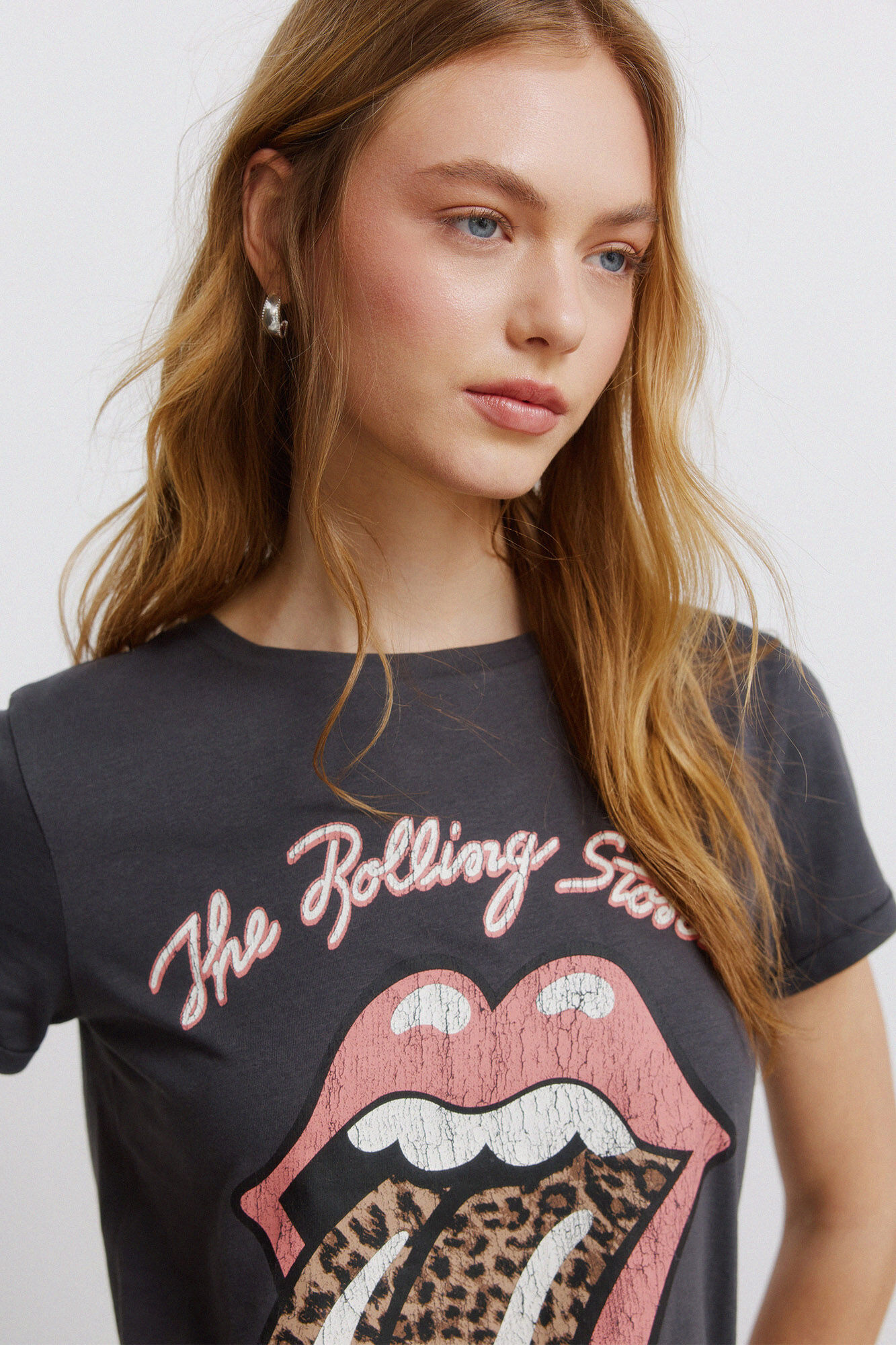 Springfield Playera de manga corta "Rollings stones"