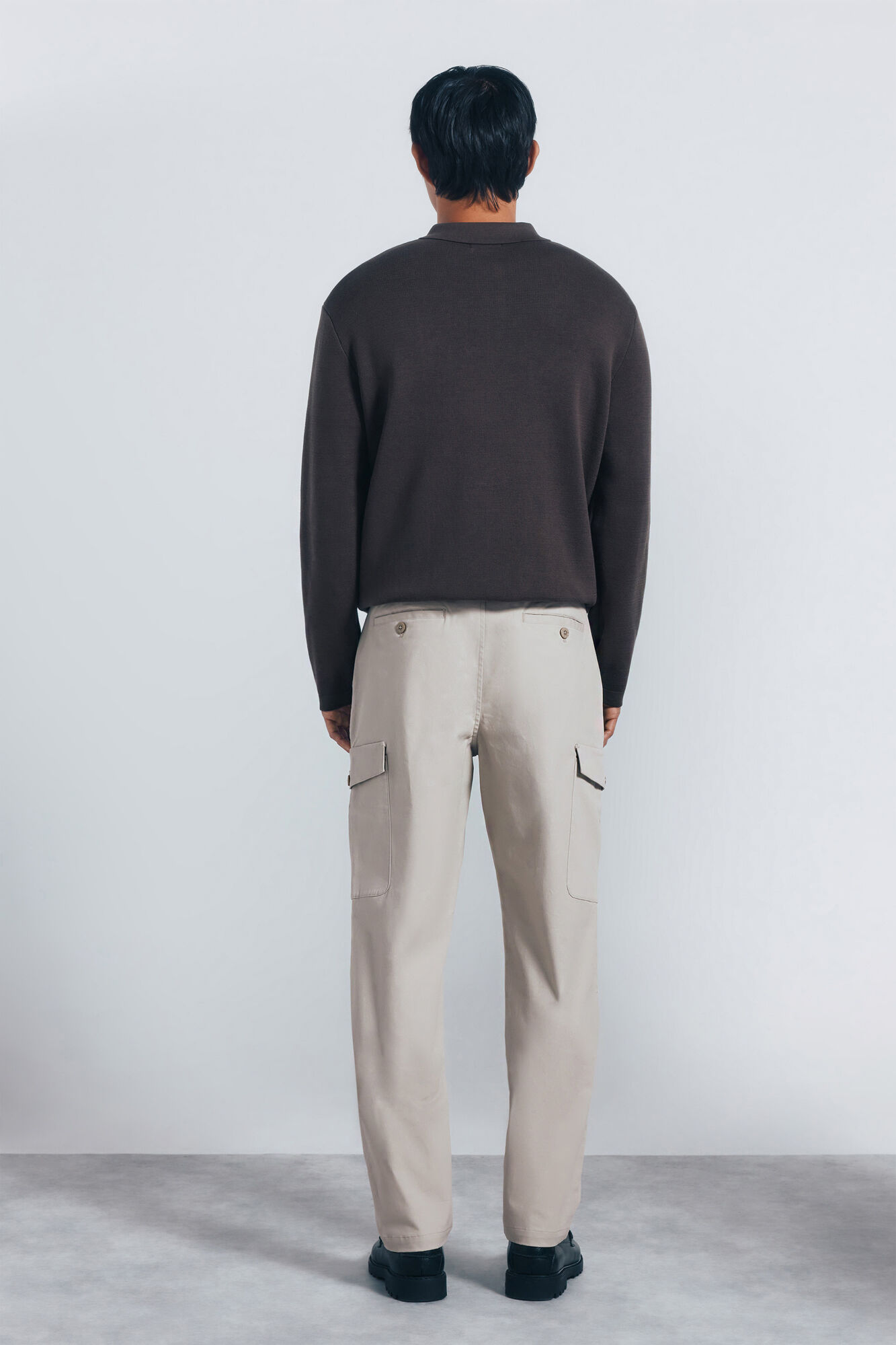 Springfield Pantal&oacute;n cargo de corte entallado caf&eacute;