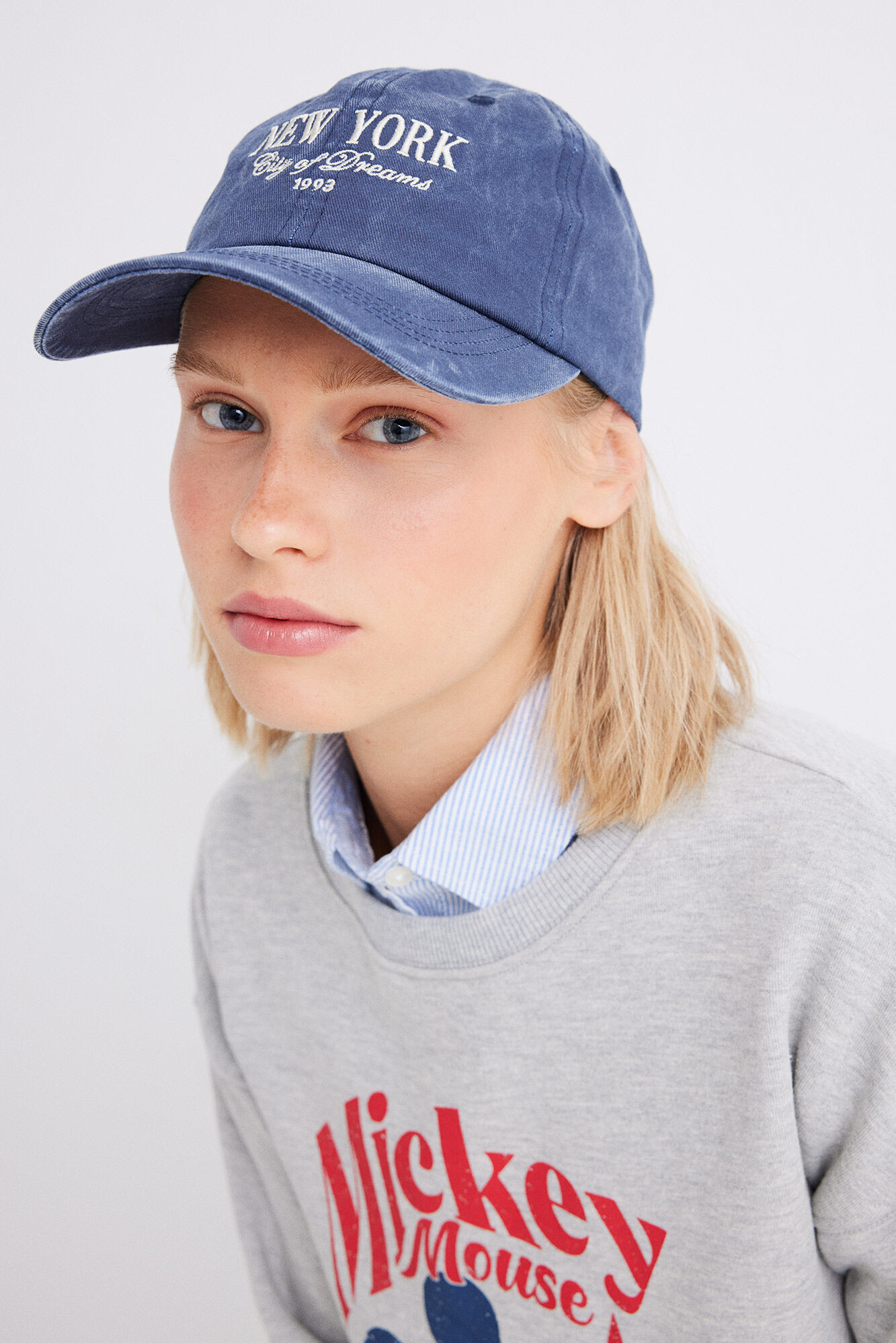 Springfield Sudadera Mickey Mouse algod&oacute;n gris