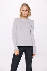Springfield Playera botones hombro gris