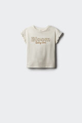 Springfield Playera bloom niña natural