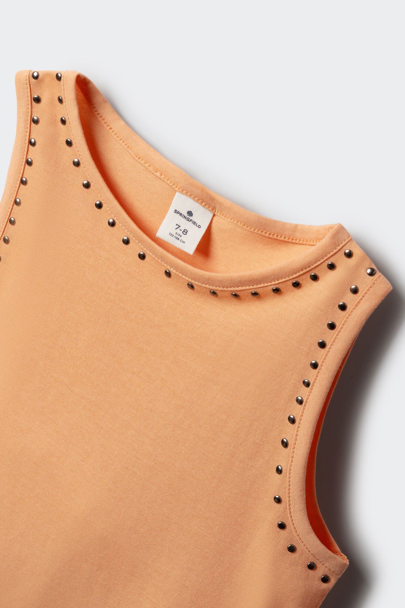 Springfield Kids Top de tachas para ni&ntilde;a naranja