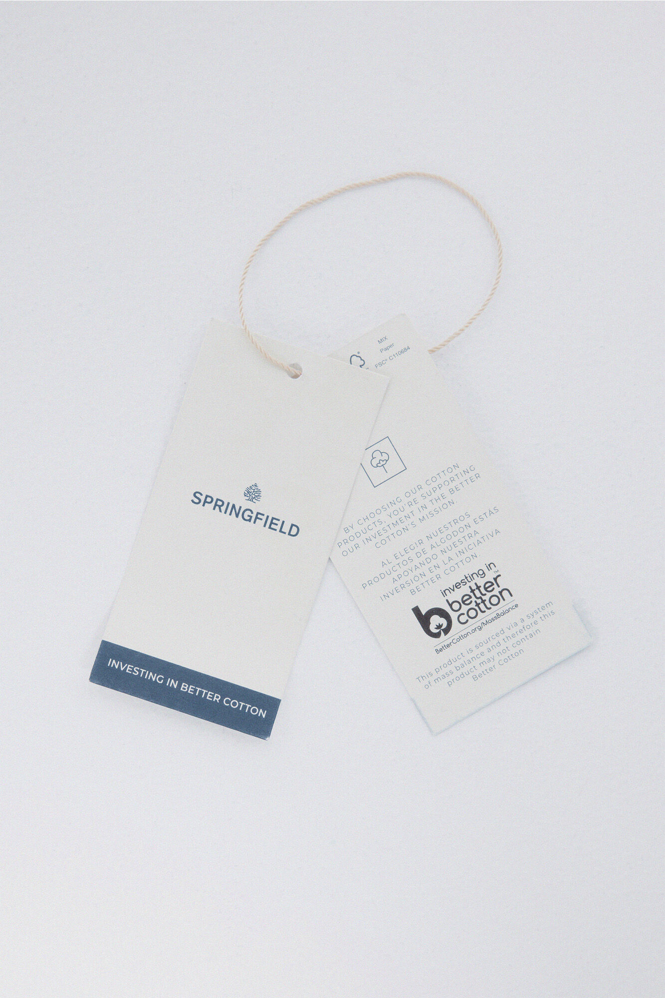 Springfield Capucha con cierre de sudadera azul