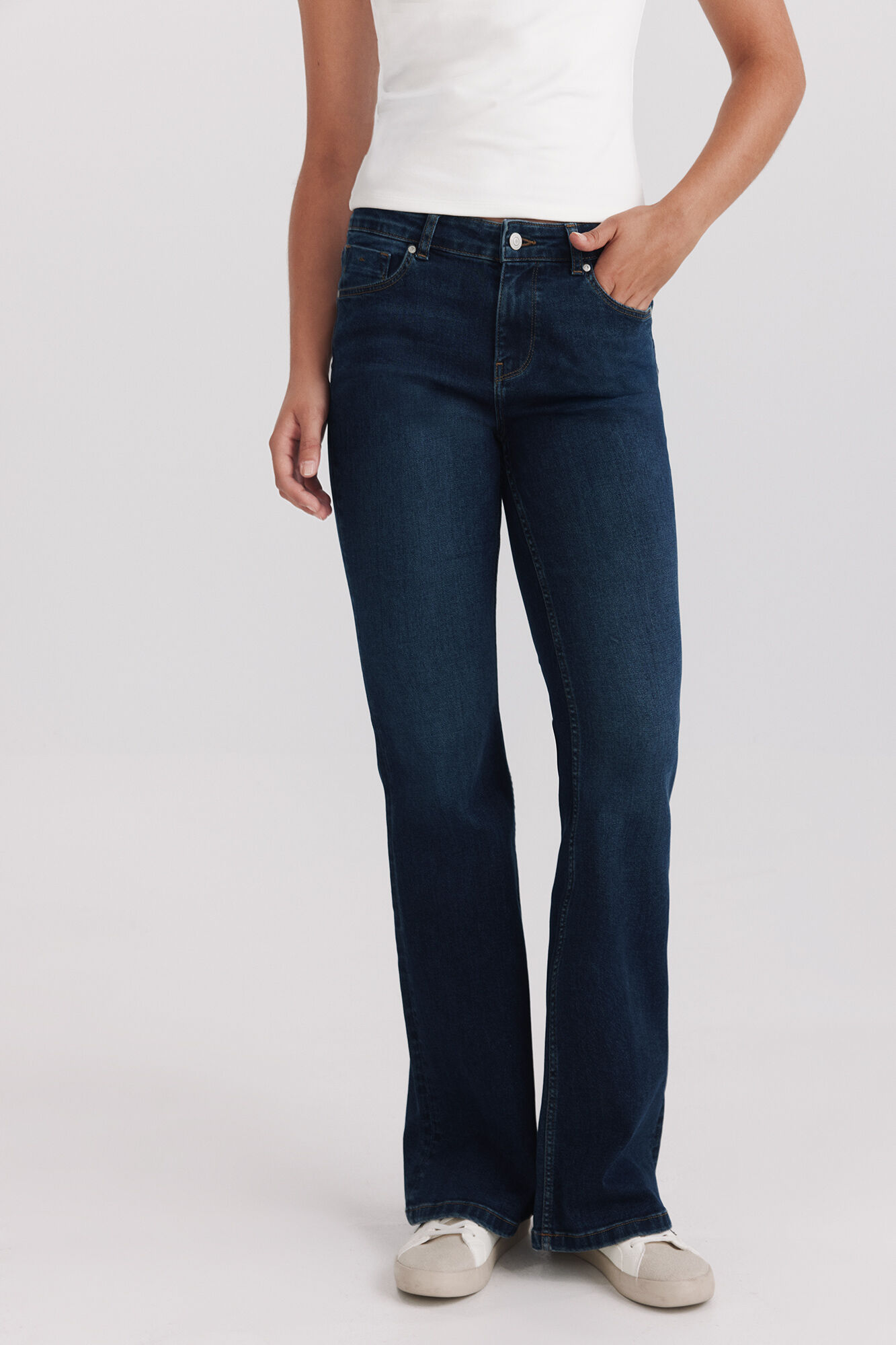 Springfield Jeans bootcut flare de tiro bajo