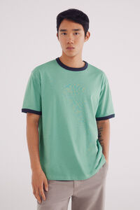 Springfield Playera contraste verde