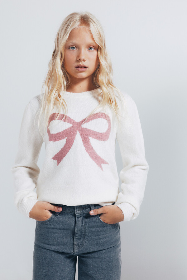 Springfield Kids Suéter lazo niña beige