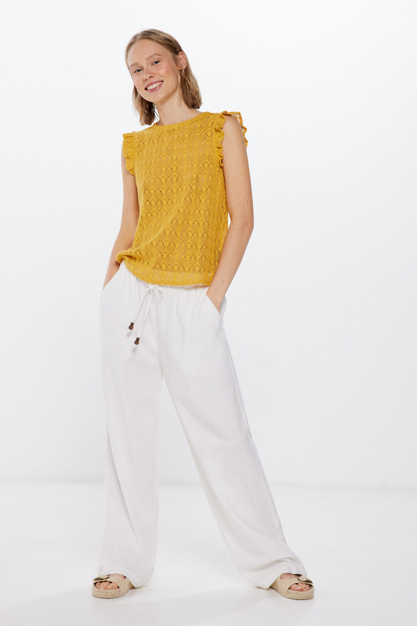 Springfield Playera estructura crochet