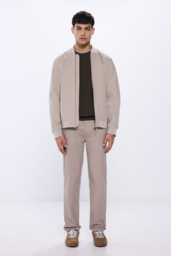 Springfield Pantalón chino vestir comfort slim fit café