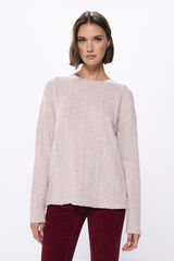 Springfield Playera detalles trenzados beige