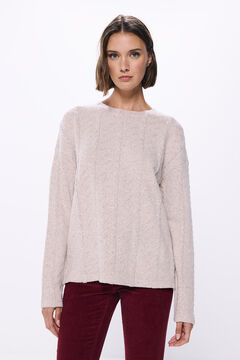 Springfield Playera detalles trenzados beige