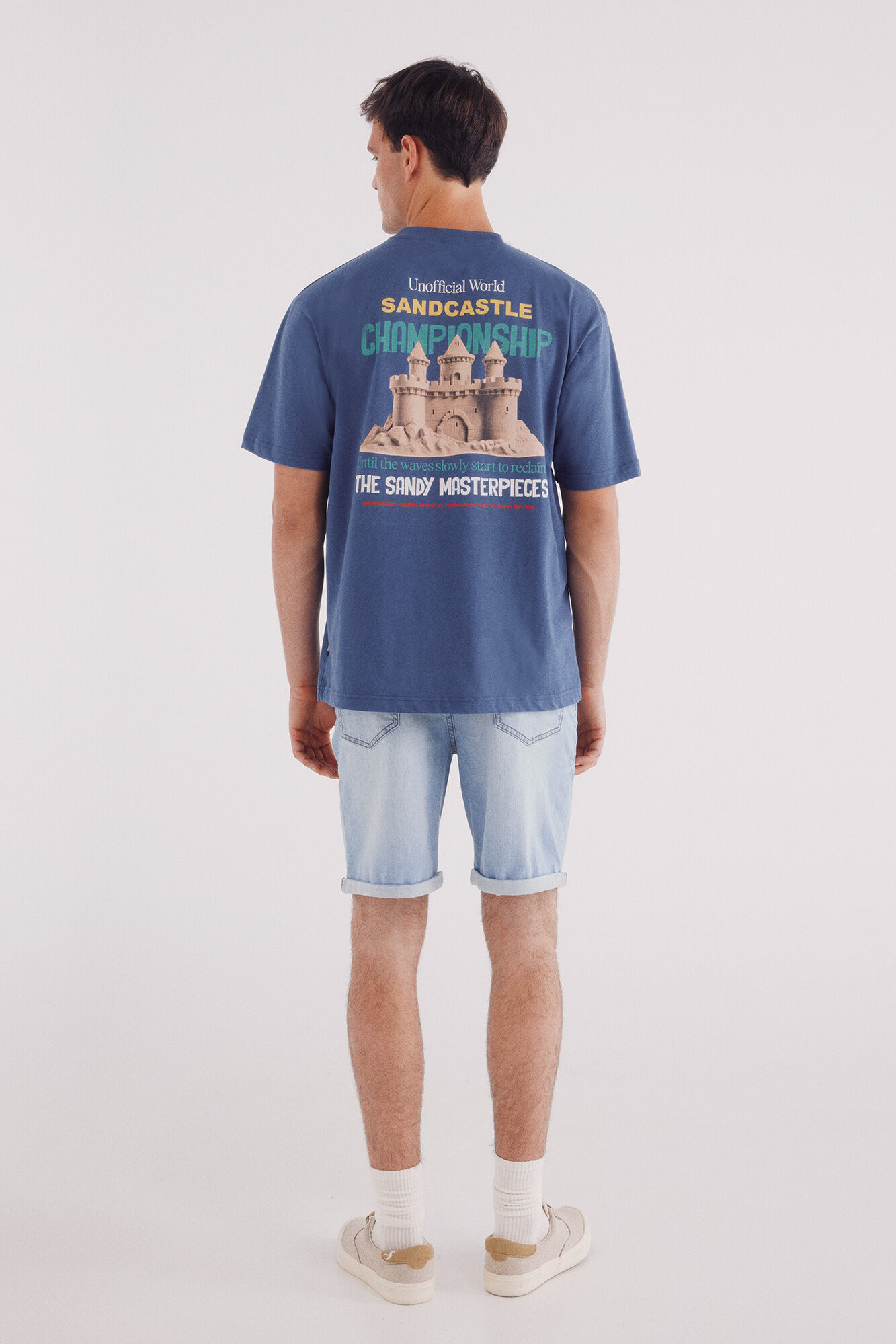 Springfield Bermuda vaquera ultra ligera regular fit azul indigo