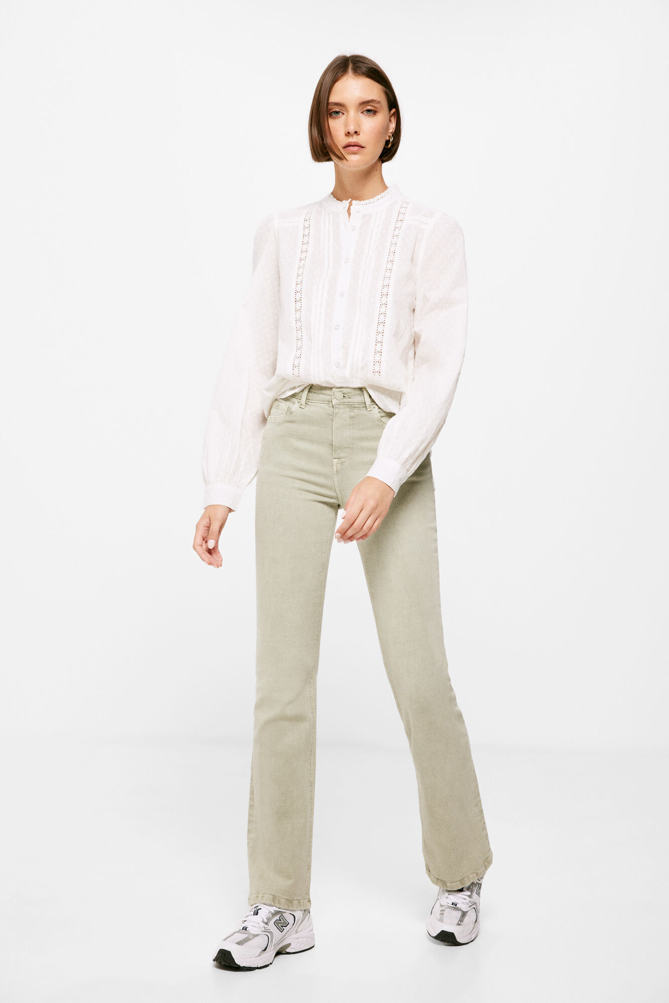 Springfield Blusa Rom&aacute;ntica Plisados beige