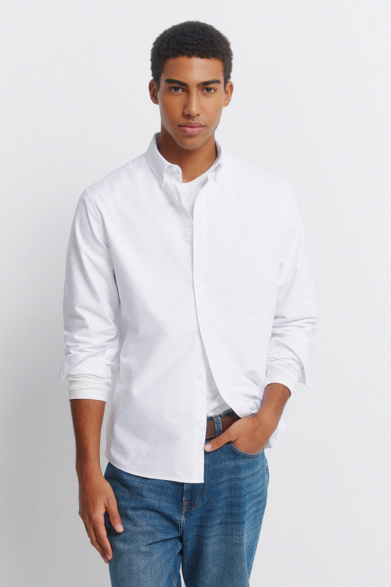 Springfield Camisa oxford sin arrugas