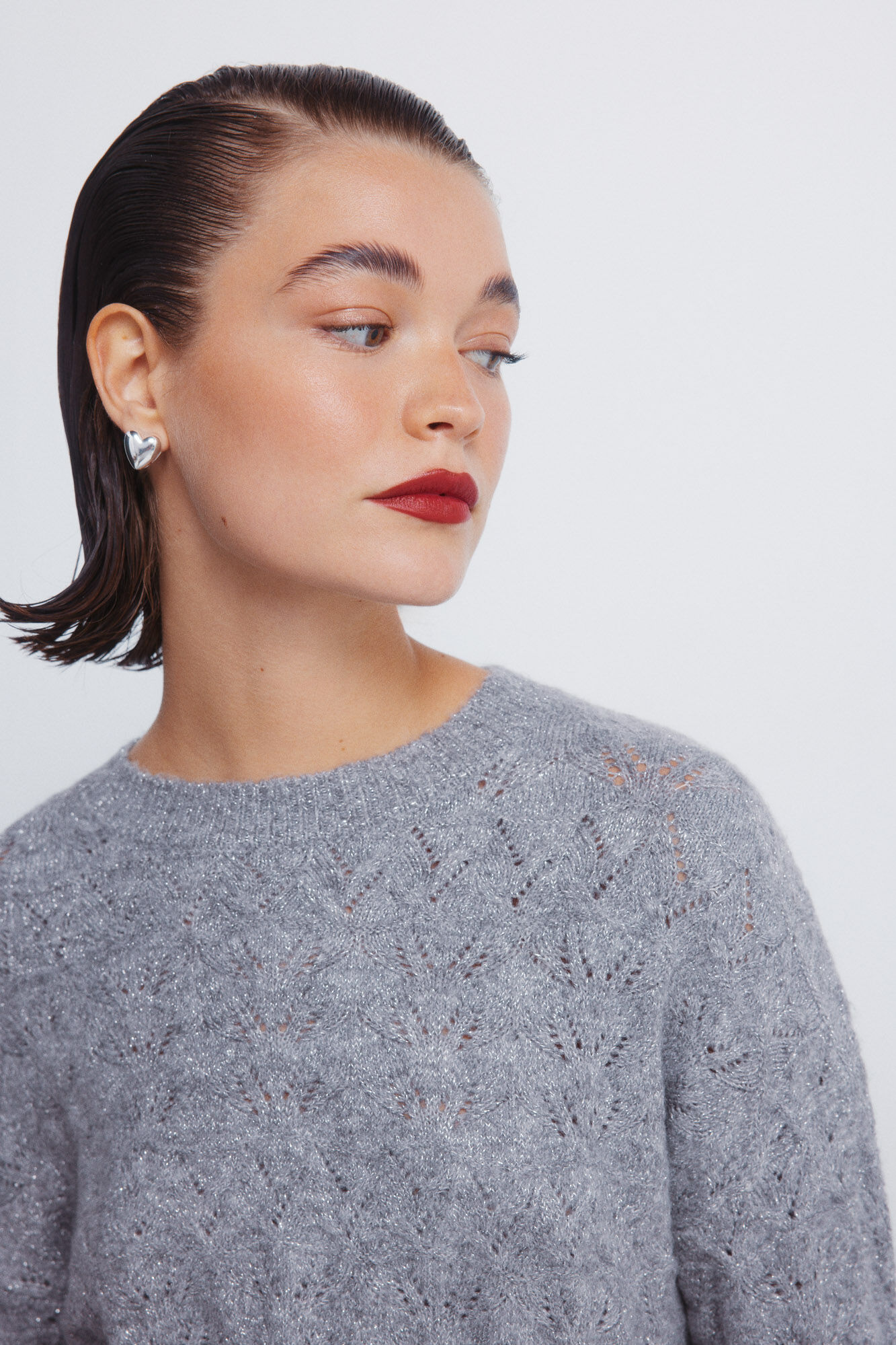 Springfield Jersey de punto de l&uacute;rex gris