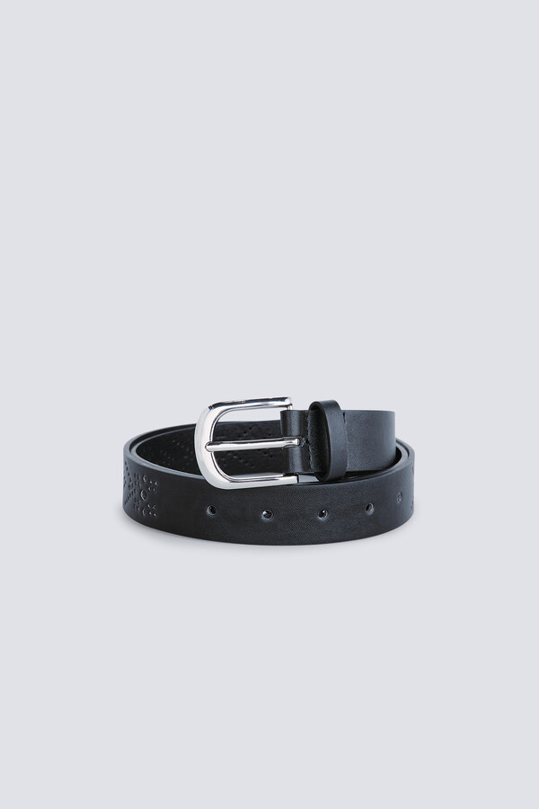 Springfield Cinturón troquelados flechas negro