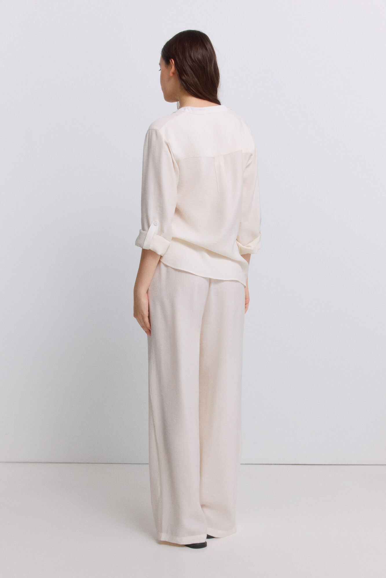 Springfield Blusa escote en V kaki