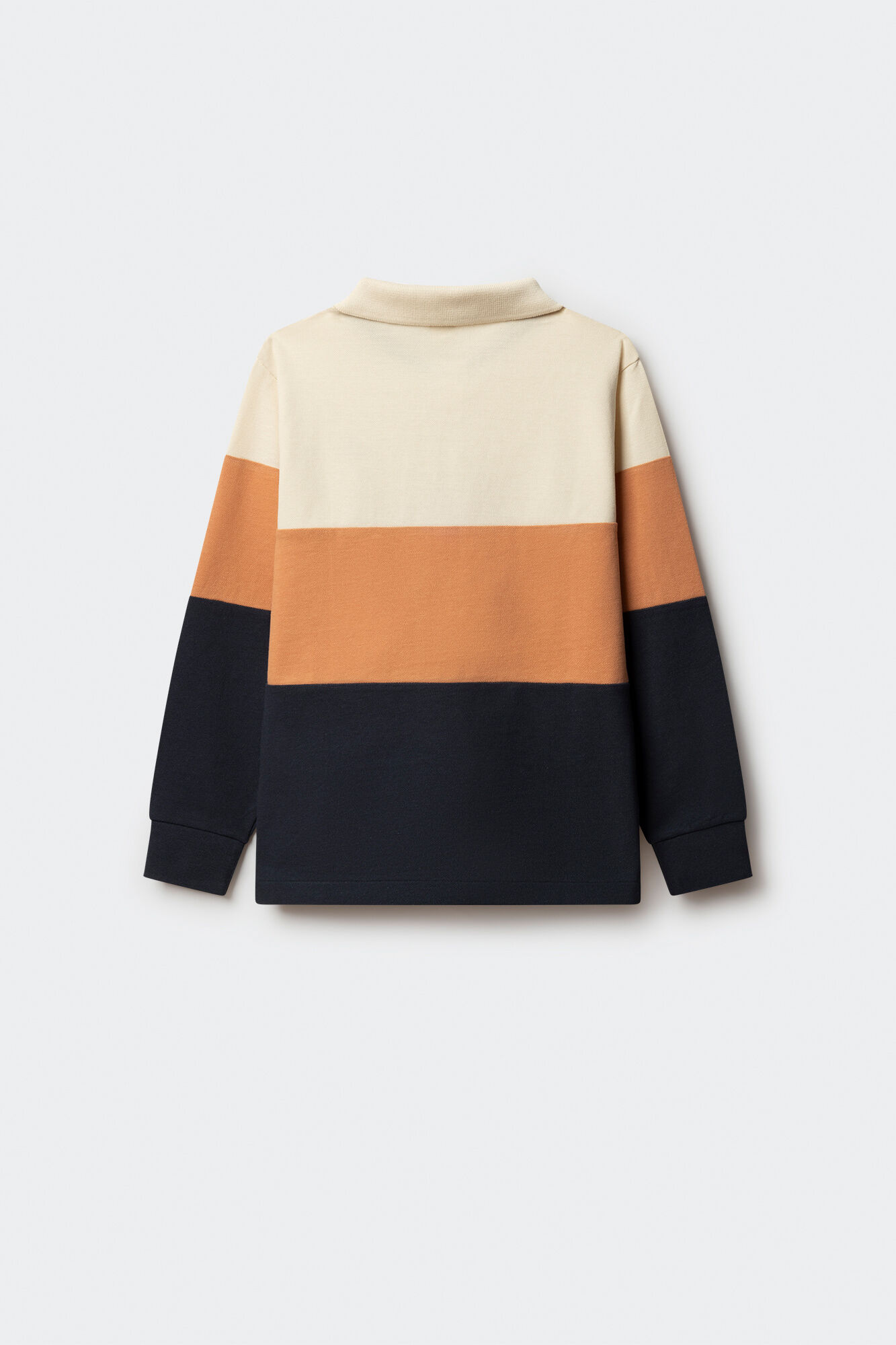 Springfield Kids Polo manga larga color block ni&ntilde;o azul