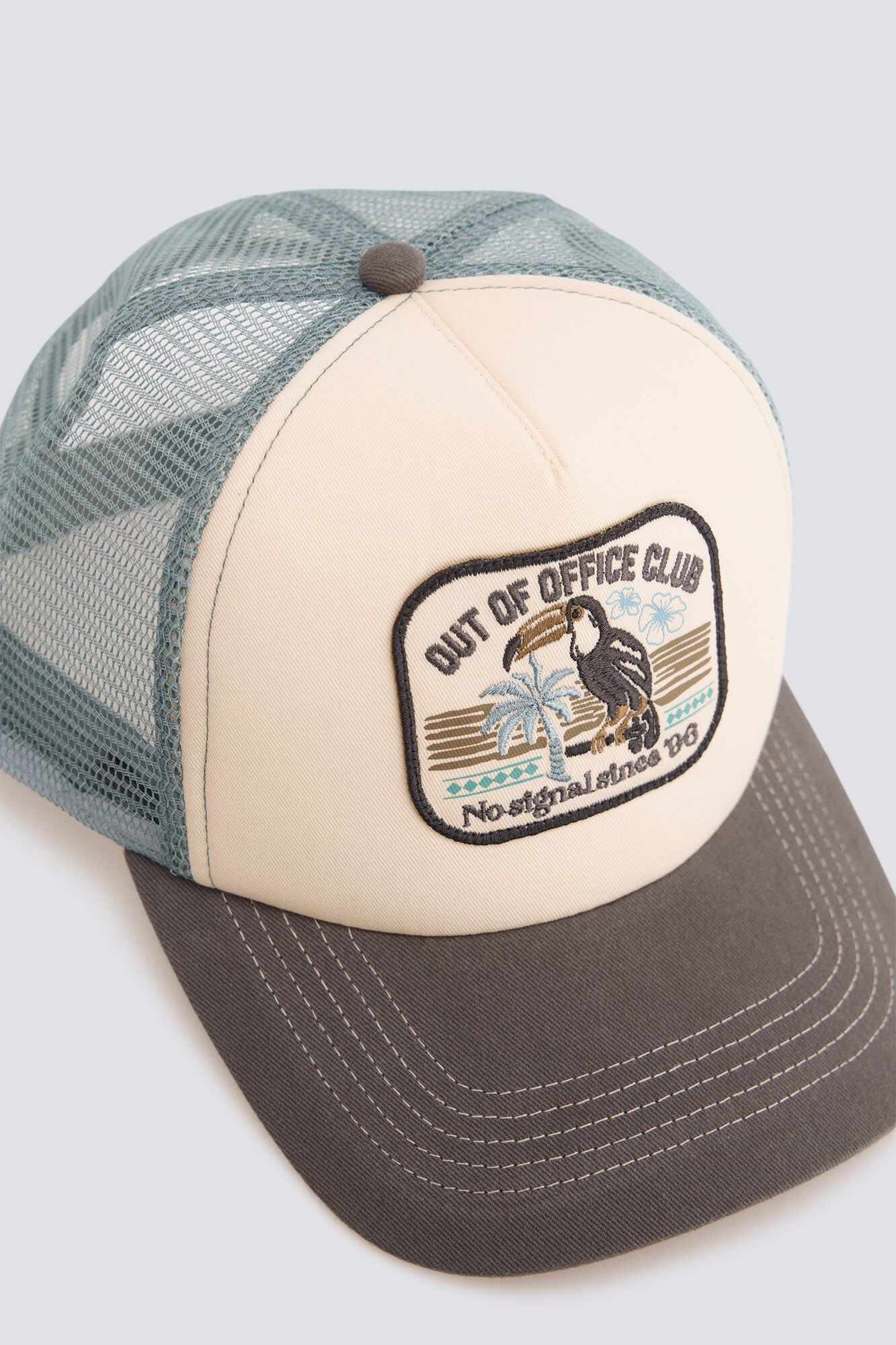 Springfield Gorra trucker visera de contraste gris