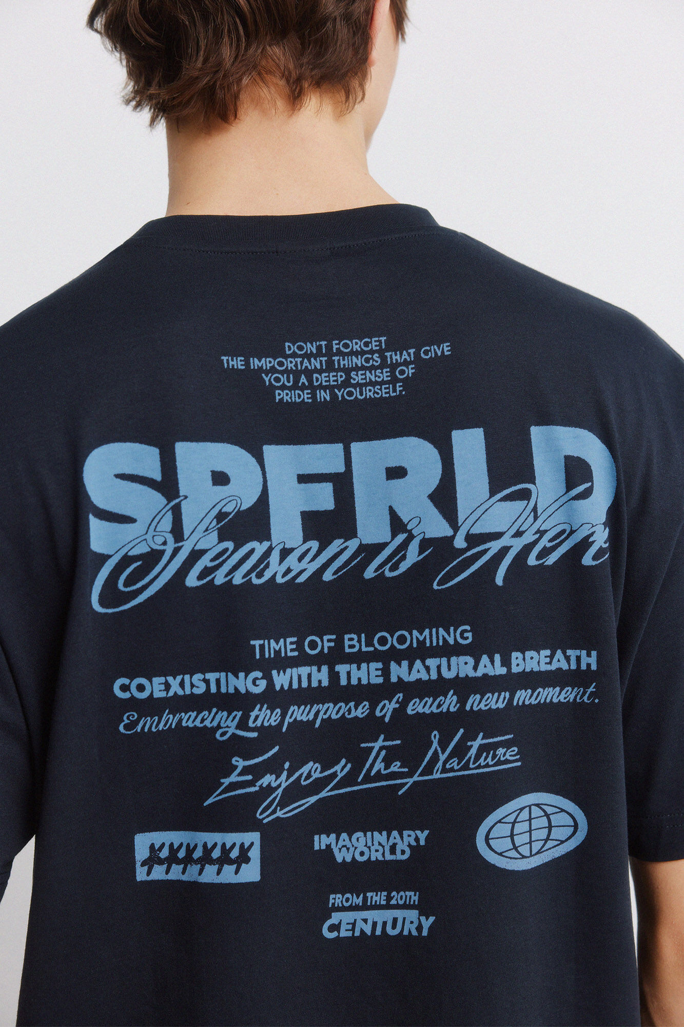 Springfield Playera con logo azul