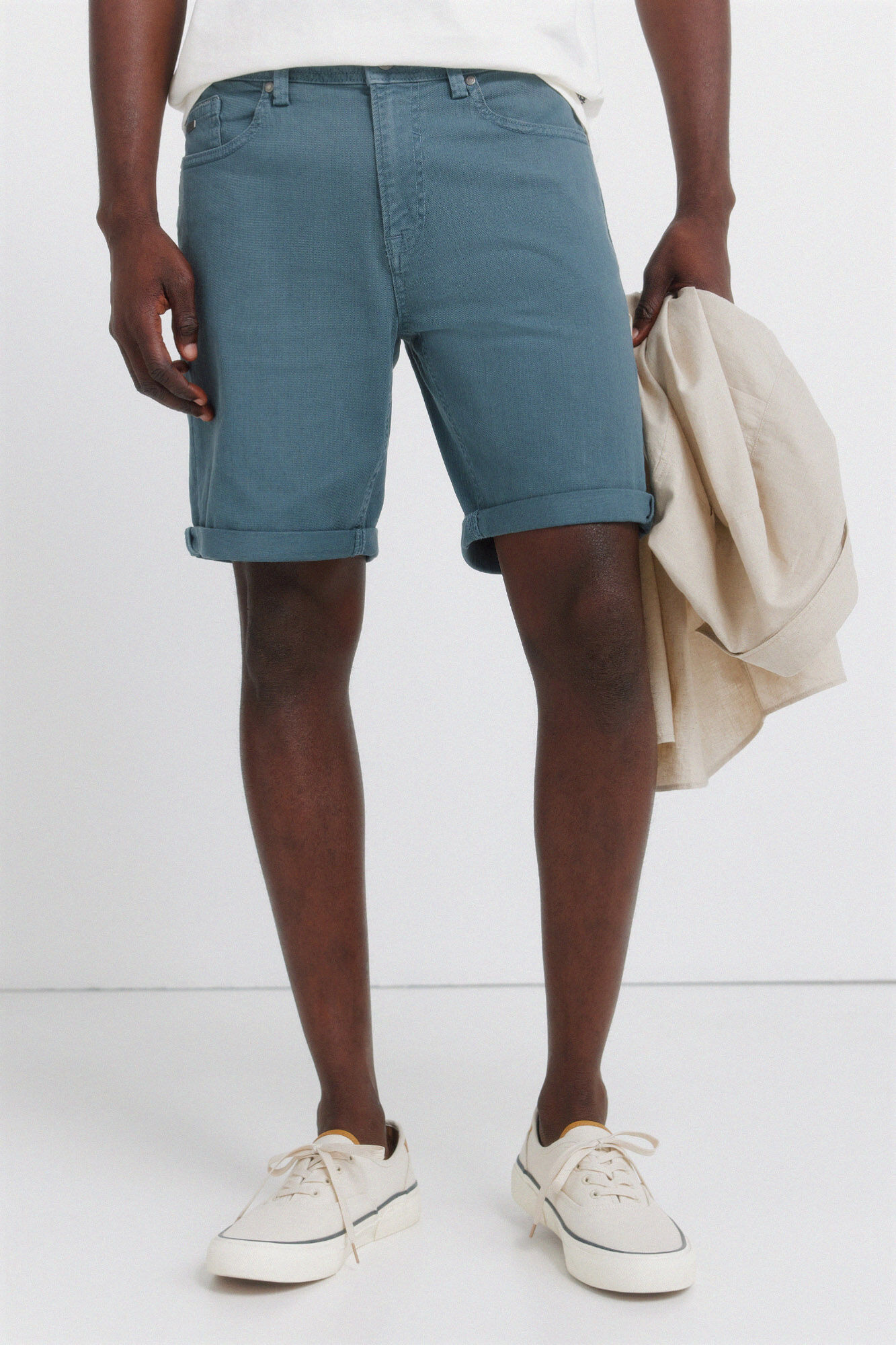 Springfield Bermudas de 5 bolsillos lavadas slim fit