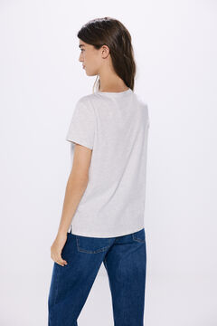 Springfield Playera gráfica gris