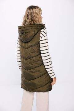 Springfield Chaleco acolchado capucha resistente al agua khaki