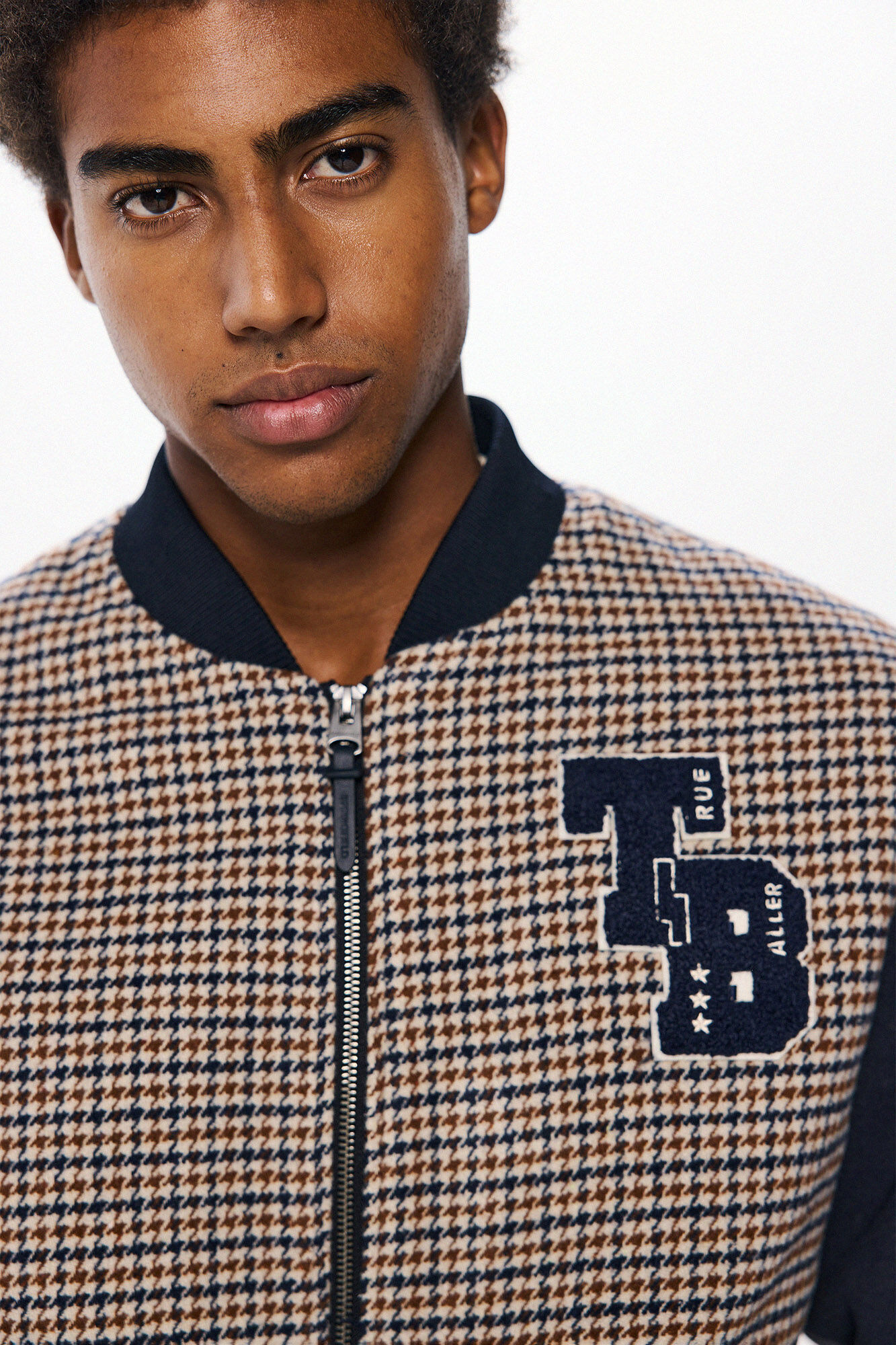 Springfield Bomber combinada varsity cuadros azul