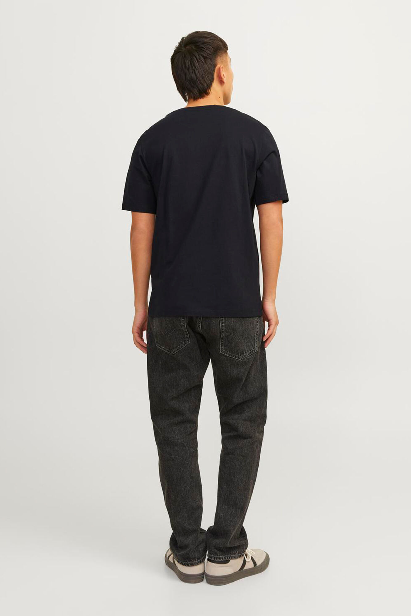 Jack & Jones Playera est&aacute;ndar fit negro