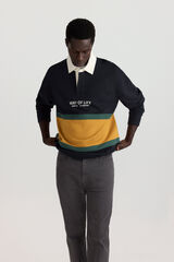 Springfield Polo rugby bloques de color azul