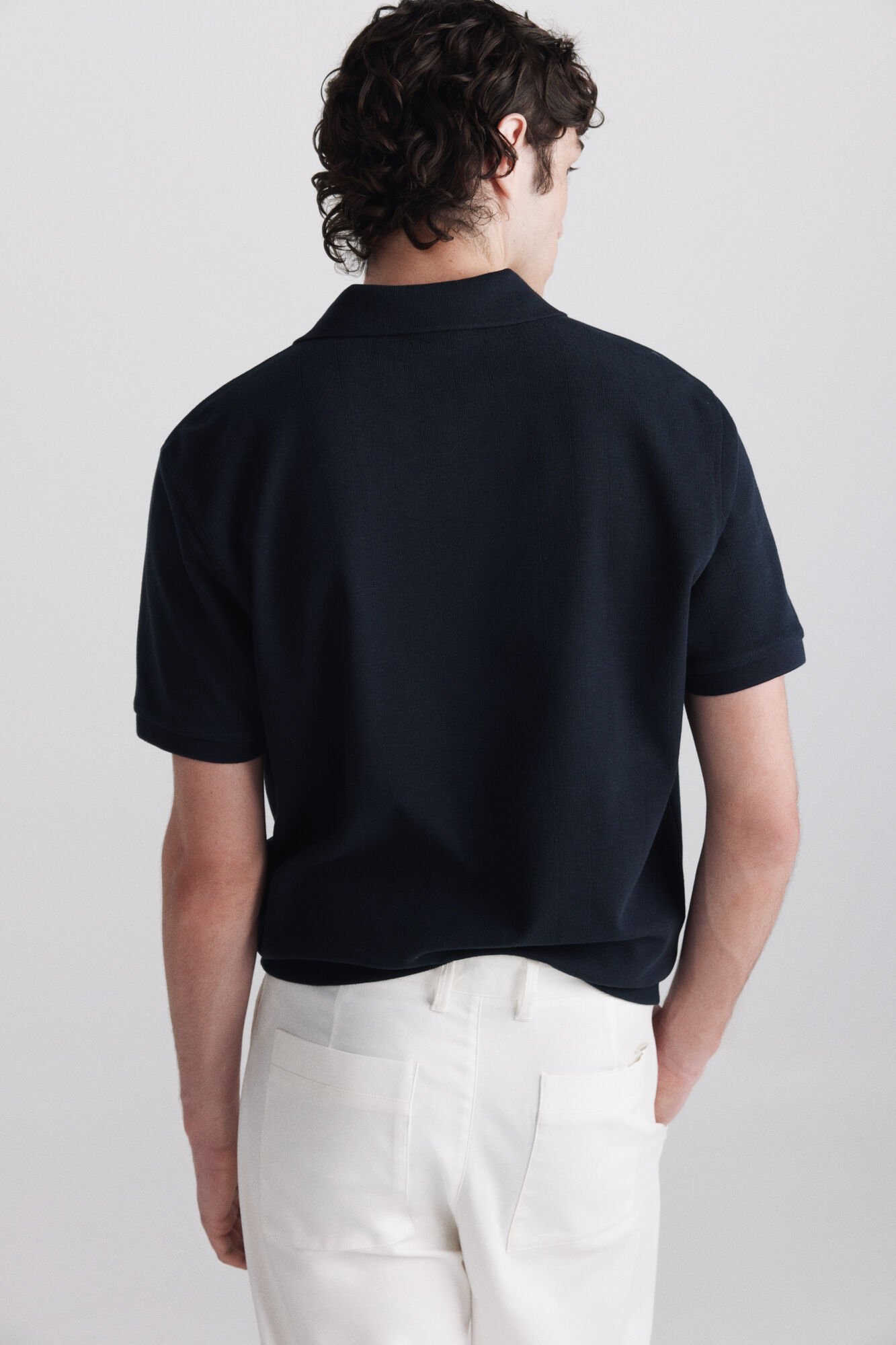 Springfield Polo de estructura regular fit marino
